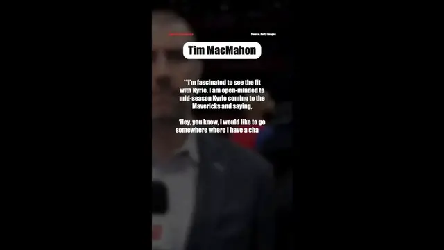 Video thumbnail for ESPN Analyst Says Kyrie Irving Could Ask for a Trade From Mavericks Mid-Season