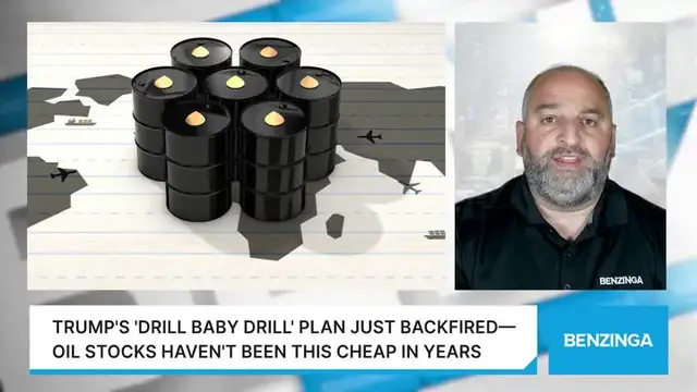 'Video thumbnail for Trump's 'Drill Baby Drill' Plan Just Backfired—Oil Stocks Haven't Been This Cheap In Years'