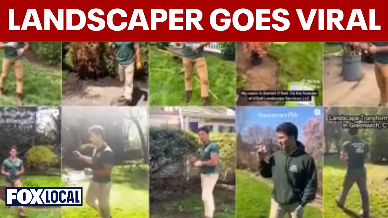 Video thumbnail for Connecticut landscaper goes viral as social media fame blooms
