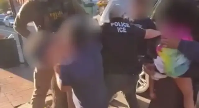 Video thumbnail for Harrison, NJ man arrested by ICE, while NYC erupts over man shot by ICE agents