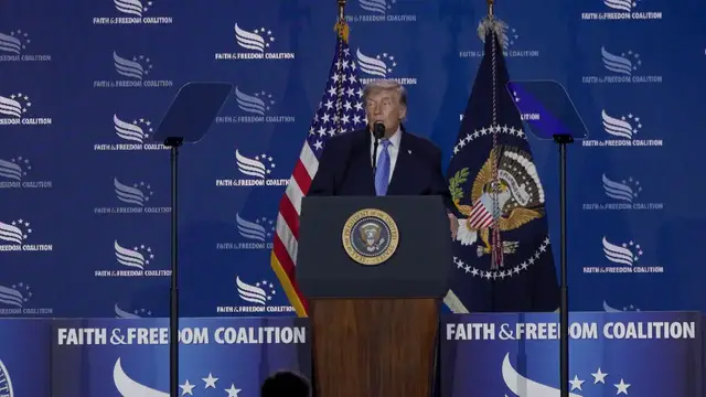 Video thumbnail for US: Trump says Iran still has 'some capability' after strikes on ships in Strait of Hormuz.