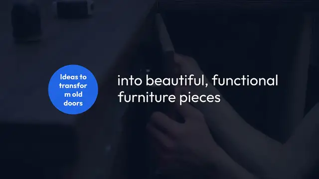 Video thumbnail for How to Repurpose Old Doors into Furniture