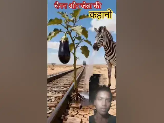 Video thumbnail for Zebra 🦓  saved the brinjal 🍆 tree 🌴 from drying up by watering 💦 it 😭 #ai​ #save​ #tree​ #zebra​
