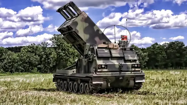 Video thumbnail for M270A1 Multiple Launch Rocket System (MLRS) • Shoot & Scoot
