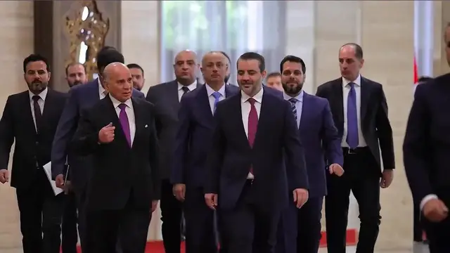 Video thumbnail for Syria: Syrian, Iraqi foreign ministers discuss bilateral ties in Damascus meeting.