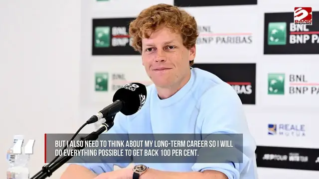 Video thumbnail for Jannik Sinner will not play again in 2026 as he recovers from a knee injury