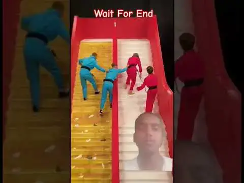 Video thumbnail for Slippery VS Stick Stairs Mr Beast New Video @MrBeast #mrbeast #mrbeastshorts #trending #viral