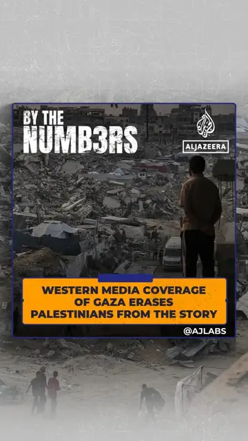 Video thumbnail for Western media coverage of Gaza erases Palestinians from the story