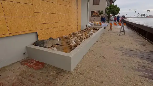 Video thumbnail for US, Los Angeles: Long Beach Tropical Storm Rachel Sends Powerful Waves Homes Damaged Part 2.