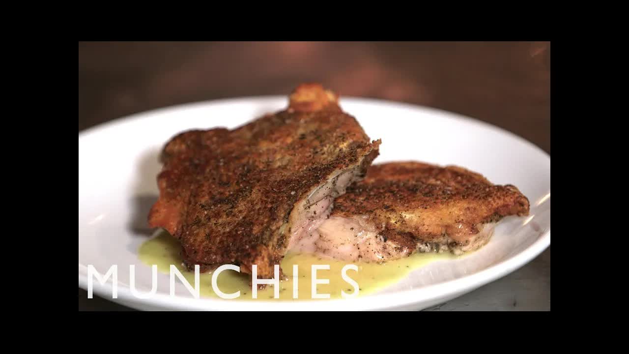 Video thumbnail for How to Make Brick Chicken with Liza Queen