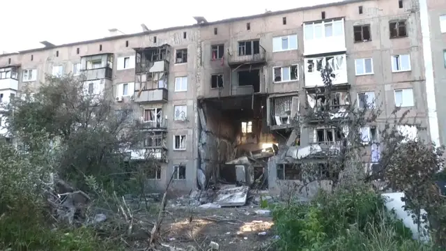 Video thumbnail for At least three killed in drone strikes in Russian controlled Horlivka