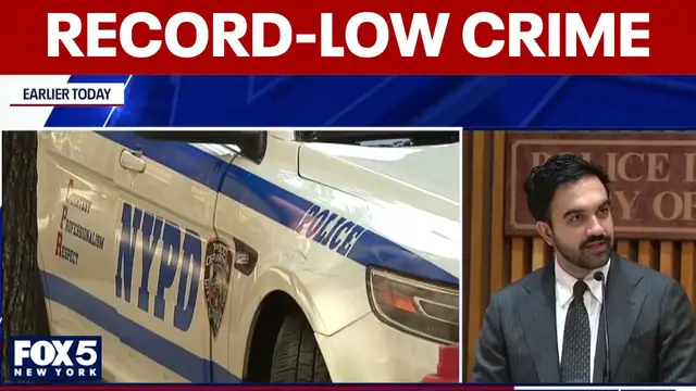 Video thumbnail for Major crimes in NYC falling sharply in 2026, Mamdani and NYPD announce