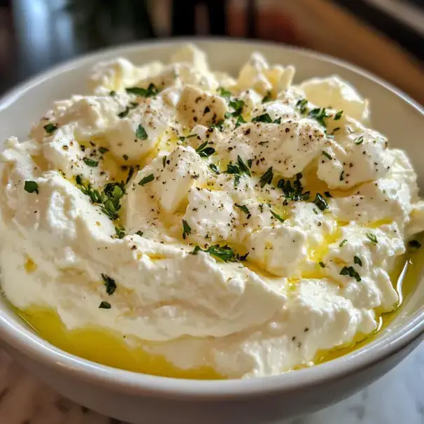 Video thumbnail for Whipped Ricotta Garlic Dip 🧄