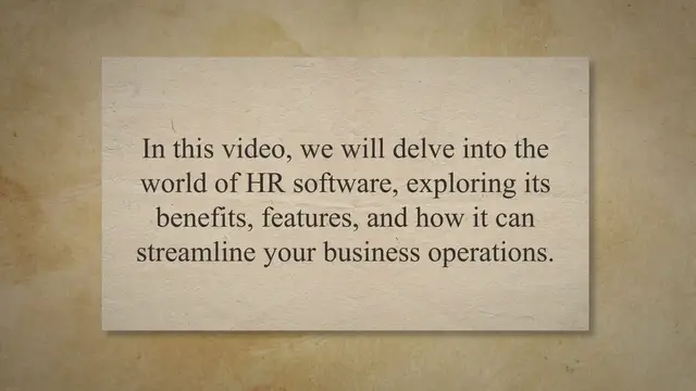 'Video thumbnail for Streamlining Success: A Comprehensive Review of HR Software Solutions'