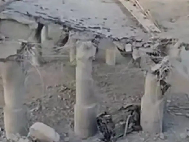 Video thumbnail for Damage visible at Iran bridges and water plant after US attacks