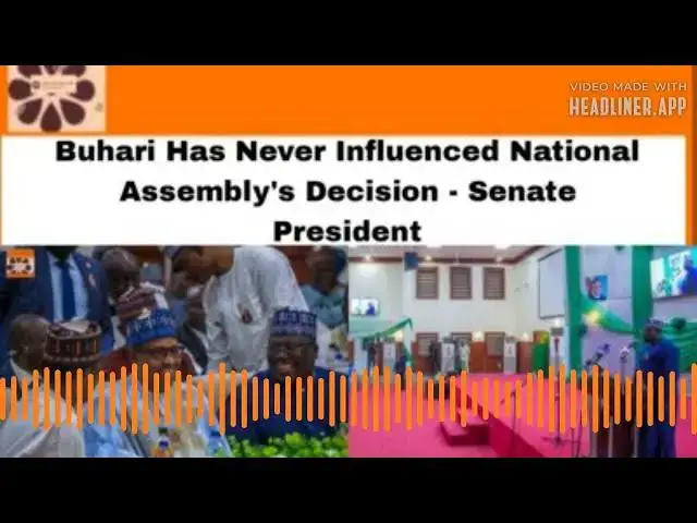 Video thumbnail for Buhari Has Never Influenced National Assembly's Decision - Senate President ~ OsazuwaAkonedo