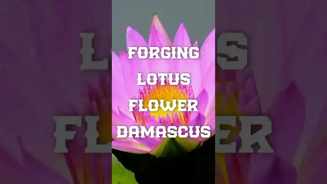 'Video thumbnail for Forging a Lotus Flower in Damascus: Metalwork Masterpiece'