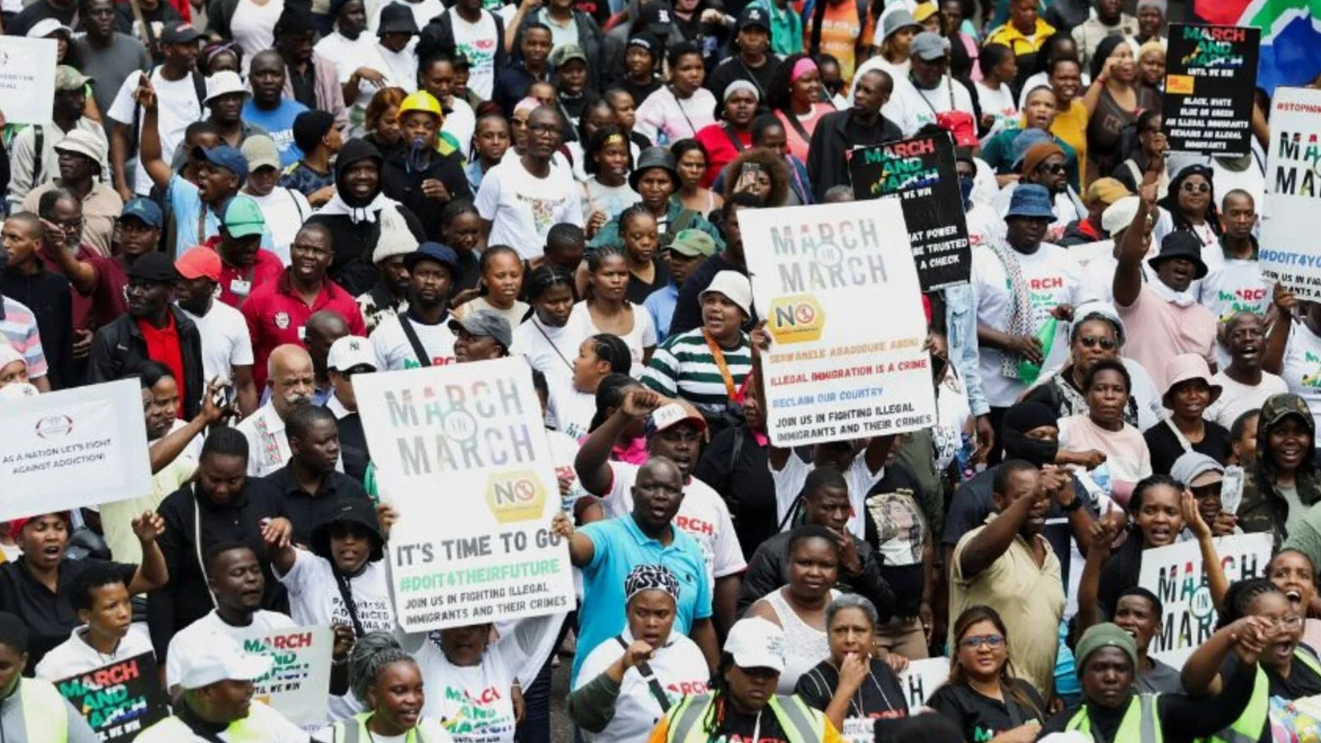 Video thumbnail for South Africa anti-migrant protests: Government to send envoys over xenophobic attacks