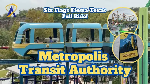 Video thumbnail for Riding the NEW Metropolis Transit Authority at Six Flags Fiesta Texas!