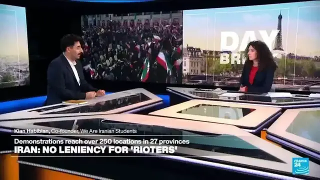 Video thumbnail for Iranians 'fed up with regime who has repressed them for past 47 years'