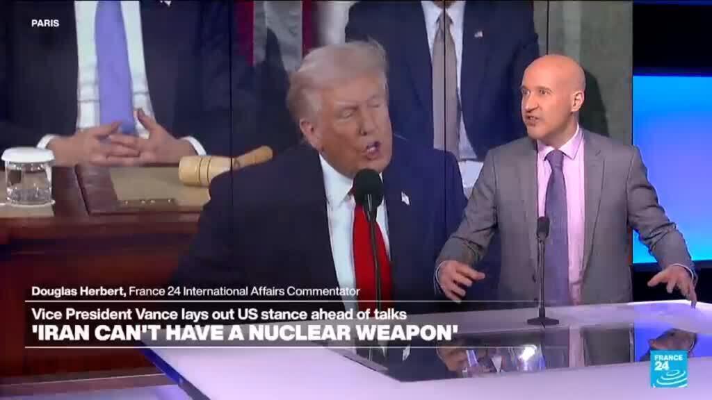 Video thumbnail for US-Iran hold third round of talks as Trump deploys warships in Mideast