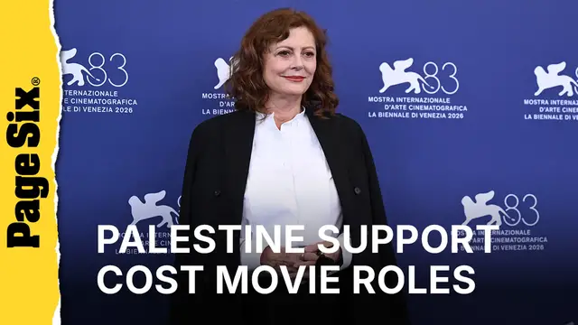 Video thumbnail for Susan Sarandon says her support for Palestine has caused her to lose movie roles