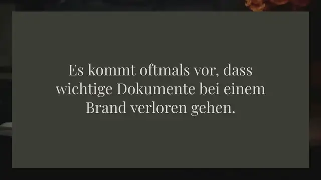 Video thumbnail for Feuerfeste Dokumententasche Test 2024