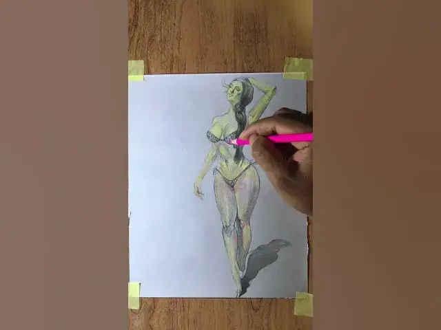 Video thumbnail for Romantic Girl Figure Drawing #art #drawing #draw #shorts
