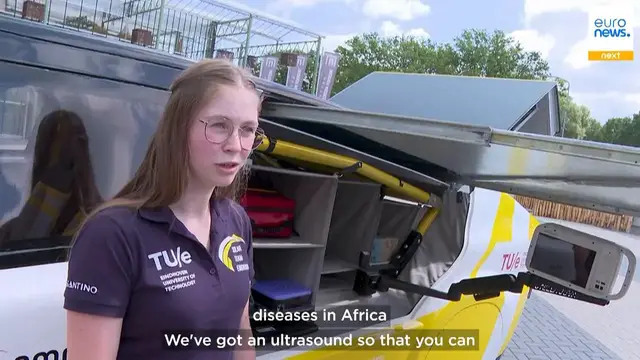 Video thumbnail for Dutch students unveil world's first solar-powered ambulance