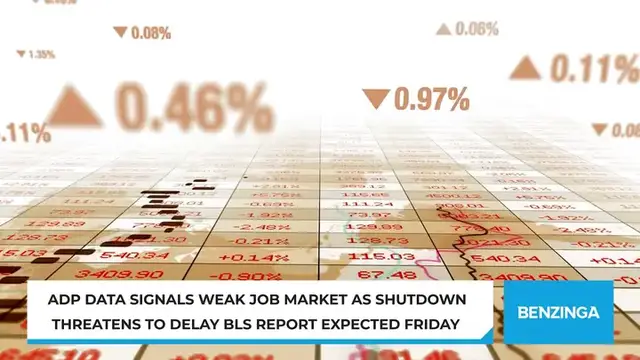 'Video thumbnail for ADP Data Signals Weak Job Market As Shutdown Threatens To Delay BLS Report Expected Friday'