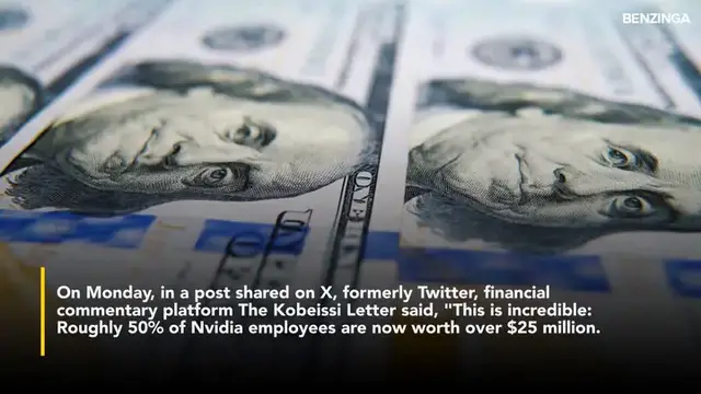 'Video thumbnail for Nvidia Is Producing 'Unprecedented Wealth' For Its Employees, Nearly 80% Are Already Millionaires'