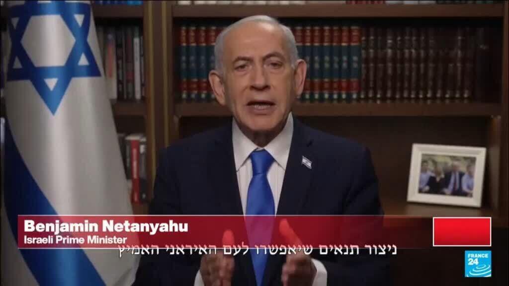Video thumbnail for Netanyahu says Iranians must “take their fate into their own hands”