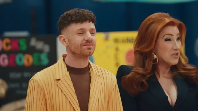 'Video thumbnail for 'Project Runway' Episode 4 Exclusive: 'Abbott Elementary's Chris Perfetti and Lisa Ann Walter Stop By'