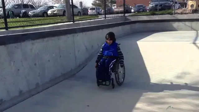 'Video thumbnail for Wheelchair Crash At Skatepark'