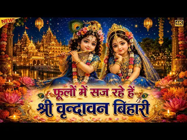 Video thumbnail for फूलो में सज रहे है श्री वृन्दावन बिहारी || Phoolo Me Saj Rahe H || Krishna Bhajan || Bhumika Shrama