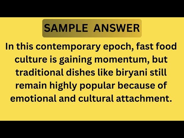 Video thumbnail for Describe a Food That People Eat on Special Occasions | IELTS Cue Card 2026