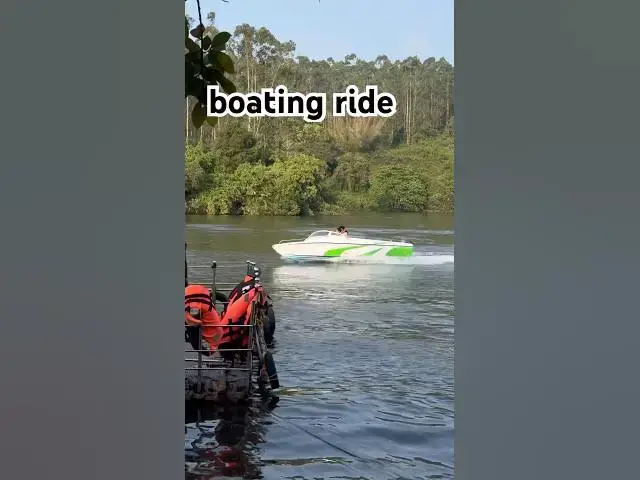 Video thumbnail for boating ride#boating #lake