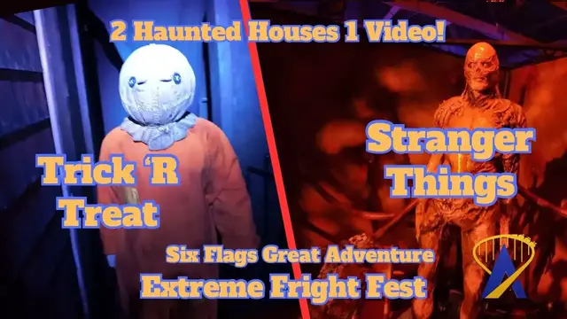 Video thumbnail for Stranger Things and Trick 'r Treat Haunted House Highlights from Extreme Fright Fest Six Flags