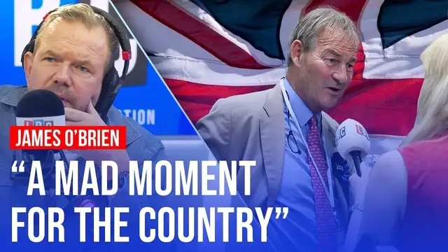Video thumbnail for James O'Brien analyses the 'significant sea change' of UK politics