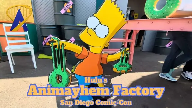 'Video thumbnail for Hulu's Animayhem Activation at Comic-Con '24 - Simpsons, Futurama, and more!'