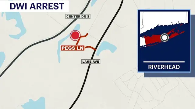 Video thumbnail for Man arrested for DWI after crashing into retaining wall in Riverhead