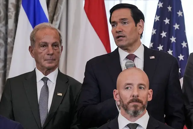 Video thumbnail for Israel, Lebanon sign framework deal after US-mediated talks