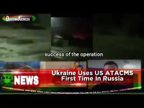 Video thumbnail for Ukraine Uses US ATACMS First Time In Russia