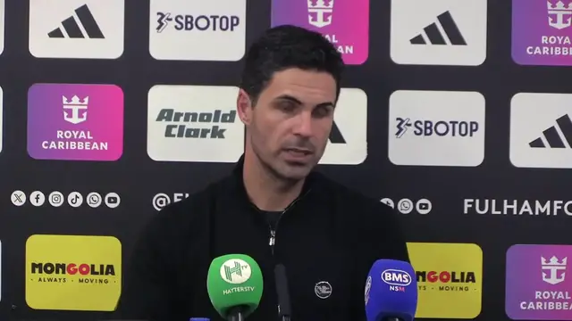 'Video thumbnail for 'Tough and very, very willing' - Arteta praises Arsenal after win at Fulham'