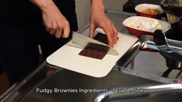 'Video thumbnail for Fudgy brownie recipe'