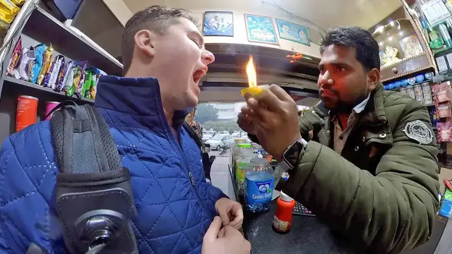 'Video thumbnail for American Tries CRAZIEST Indian Street Food!'