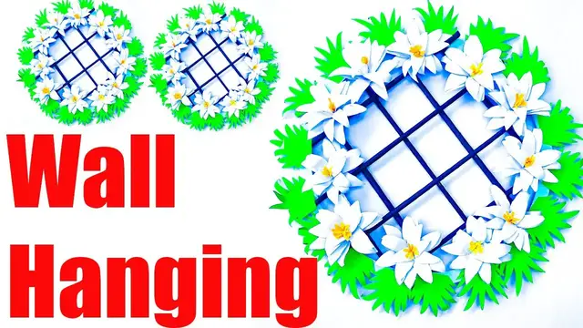 Video thumbnail for Paper Flower Wall Decoration | Decoration idea | #Paperflower #wallHanging