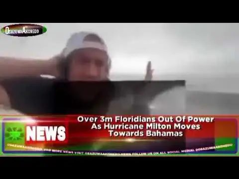 Video thumbnail for Over 3m Floridians Out Of Power As Hurricane Milton Moves Towards Bahamas