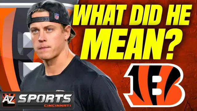 Video thumbnail for A to Z Sports - Cincinnati Bengals: joe burrow's mindset as bengals fight for nfl survival, with sheehan analysis