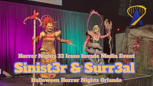 'Video thumbnail for Creatures Invade Halloween Horror Nights Media Party'